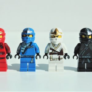 All 4 Main Characters from LEGO®Ninjago – Kai, Jay, Zane and Cole!