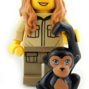 LEGO Zookeeper Minifig with Monkey