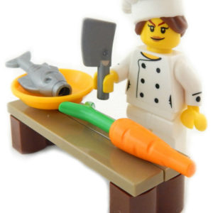 LEGO Chef Minifig Bundle – with Carrot and Fish