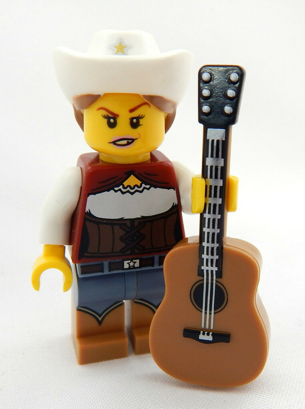 City Musiker Country Sänger Gitarre Cowboy Lego Figuren 