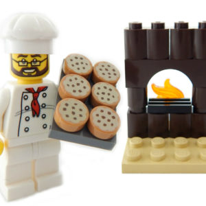 LEGO Cookie Baker Minifig – with Oven