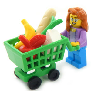 LEGO Shopper with Shopping Cart – Minifig Bundle
