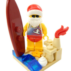 LEGO Surfer Santa Minifig Bundle – ‘Christmas in July’