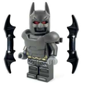 LEGO Armored Batman Minifig – with 2 Batarangs