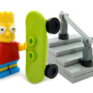 LEGO Skateboarding Bart Simpson Minifig – with ramp