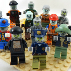 x3 Mystery LEGO Zombie Minifigs