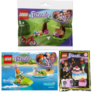 LEGO Friends Polybags Bundle – Mia’s Water Fun, Mini Party, and Park Picnic