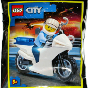LEGO Policeman on Motorcycle Minifig – New Polybag