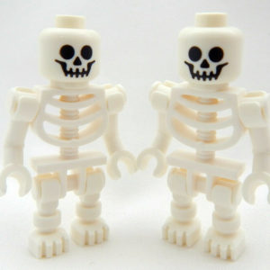 x2 LEGO Skeleton Minifigs