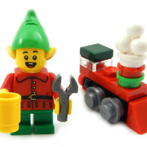LEGO Elf with Train Minifig Bundle