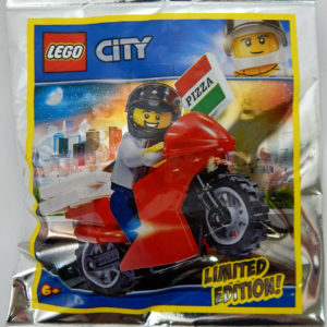 LEGO Limited Edition Pizza Delivery Guy Minifig Poybag