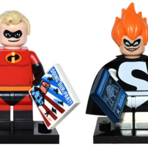 ‘The Incredibles’ LEGO Minifigs – Mr. Incredible and Syndrome
