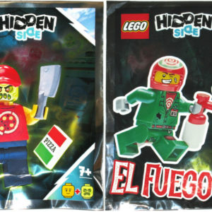 x2 more Hidden Side Polybags – El Fuego and Possessed Pizza Delivery Guy