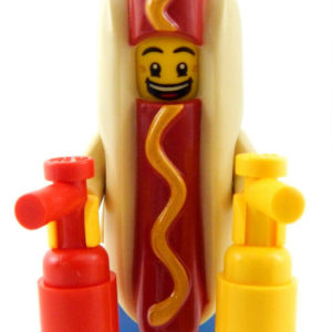 LEGO Hot Dog Suit Guy With Ketchup And Mustard!