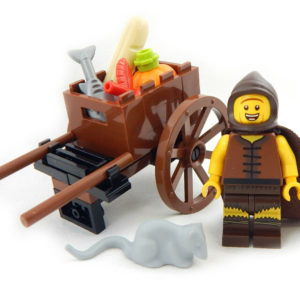 LEGO Peasant With Cart Minifig