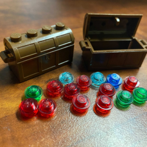2 LEGO Treasure Chests with ‘Gems’