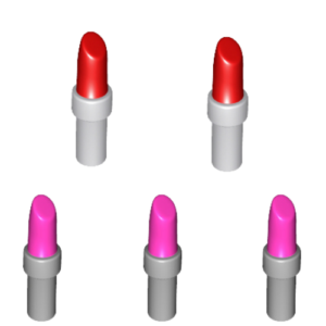 Pack of 5 LEGO Friends Lipsticks