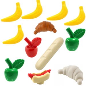 Pack of 12 LEGO Food Pieces