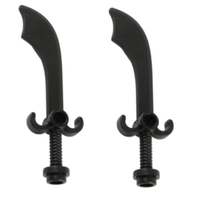 Pack of 2 Black LEGO Scimitar Swords – DOLLAR FRIDAY