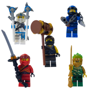 All 5 Main LEGO Ninjago Characters – Minifig Bundle