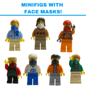 *NEW* Lego Grey Beard Sad Face Grandad Heads Peasants Men Minifigs Figs 2 pieces