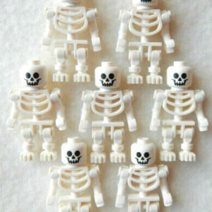 2 Classic LEGO Skeleton Minifigs