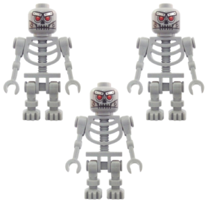 3 LEGO Robo Skeleton Minifigs