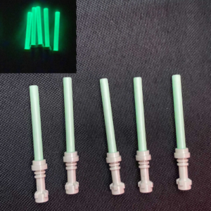 Pack of 5 LEGO Glow-in-the-Dark Lightsabers