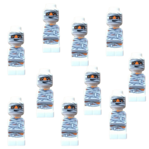 10 LEGO Mummy Microfigs