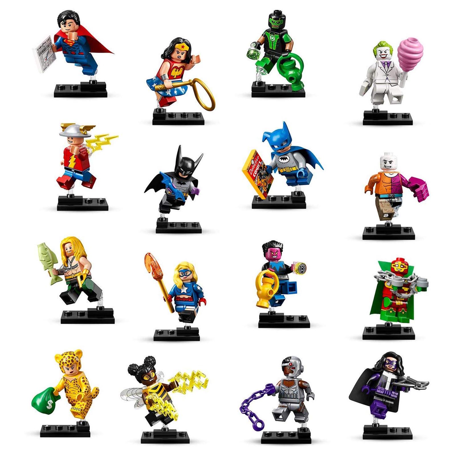 3 Mystery LEGO DC Super Hero Minifigs The Minifig Club