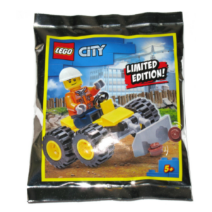 LEGO Construction Worker with Bulldozer Polybag
