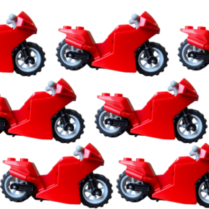 One Red LEGO Motorcycle
