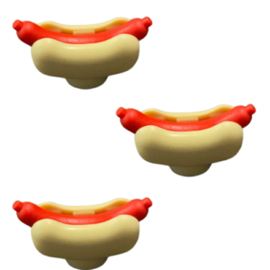 Pack of 3 LEGO Hot Dogs