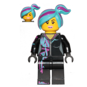 LEGO Movie Wyldstyle Minifig (with Blue Hair)