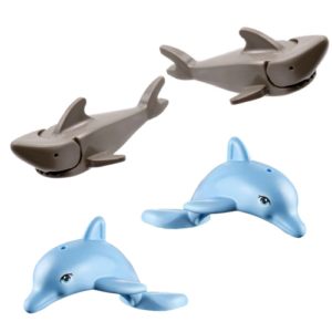 LEGO Sea Creatures Bundle – 2 Dolphins and 2 Sharks