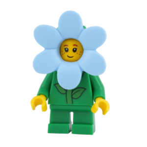 LEGO Flower Girl Minifig – Blue Flower