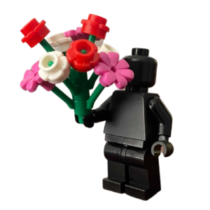 LEGO Bouquet – with Red, White and Pink Flowers