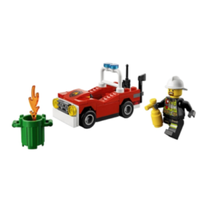 LEGO Fire Car Polybag – with Fireman Minifig