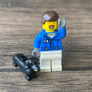 LEGO ‘Kenny’ Minifig with Pet Weiner Dog