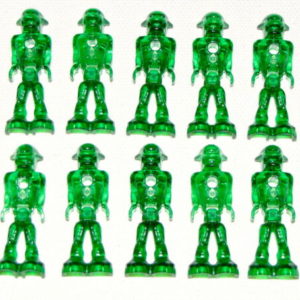 Pack of 10 LEGO Life on Mars Green Aliens