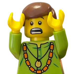 LEGO Shocked Audience Member Minifig