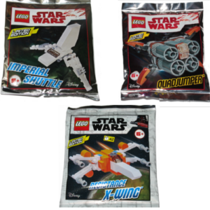 Lot of 3 LEGO Star Wars Mini Build Polybags