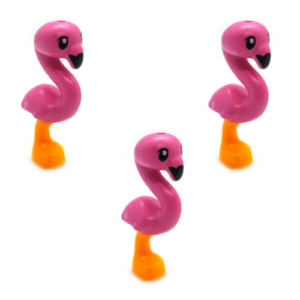 Pack of 3 LEGO Flamingos