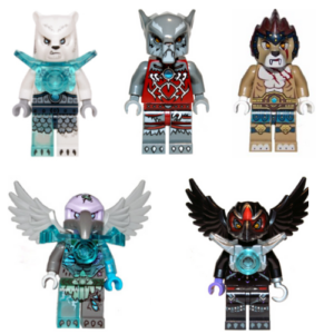Pack of 5 LEGO Legends of Chima Minifigs