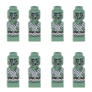 Pack of 8 LEGO Zombie Microfigs