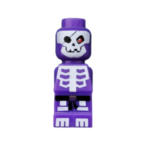 Rare LEGO Purple Pirate Skeleton Microfig