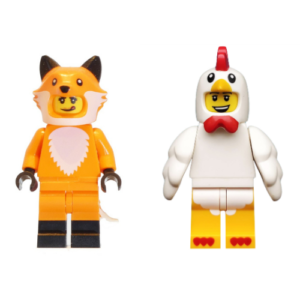 LEGO Chicken and Fox Suit Minifig Bundle