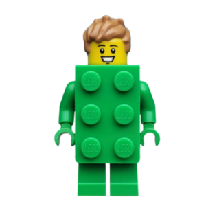 LEGO Green Brick Suit Minifig