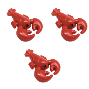Pack of 3 LEGO Lobsters