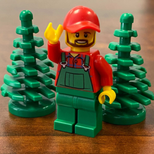 LEGO Farmer Minifig Bundle – With 2 Trees
